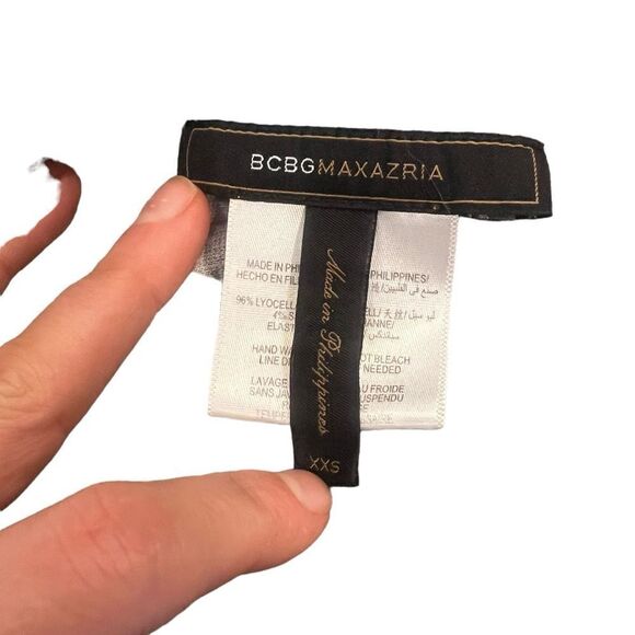 BCBGMAXARZIA lyocell blend striped cardigan - Picture 3 of 8